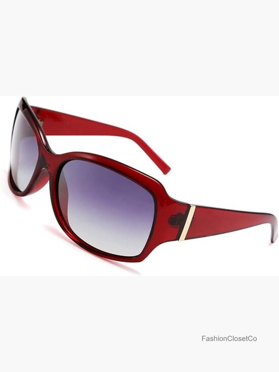 Vintage Wrap Around Polarized Sunglasses UV400 Protection Oversized Unisex